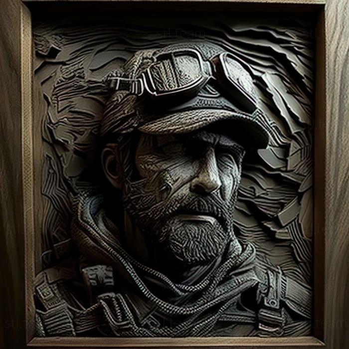 3D модель Гра Call of Duty Ghosts Captain Price (STL)